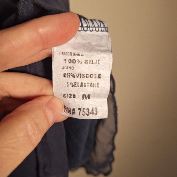 Keysha Silk Blend Babydoll Style Top Made in Italy Ladies Med Whimsigoth Hippie - Picture 3 of 7